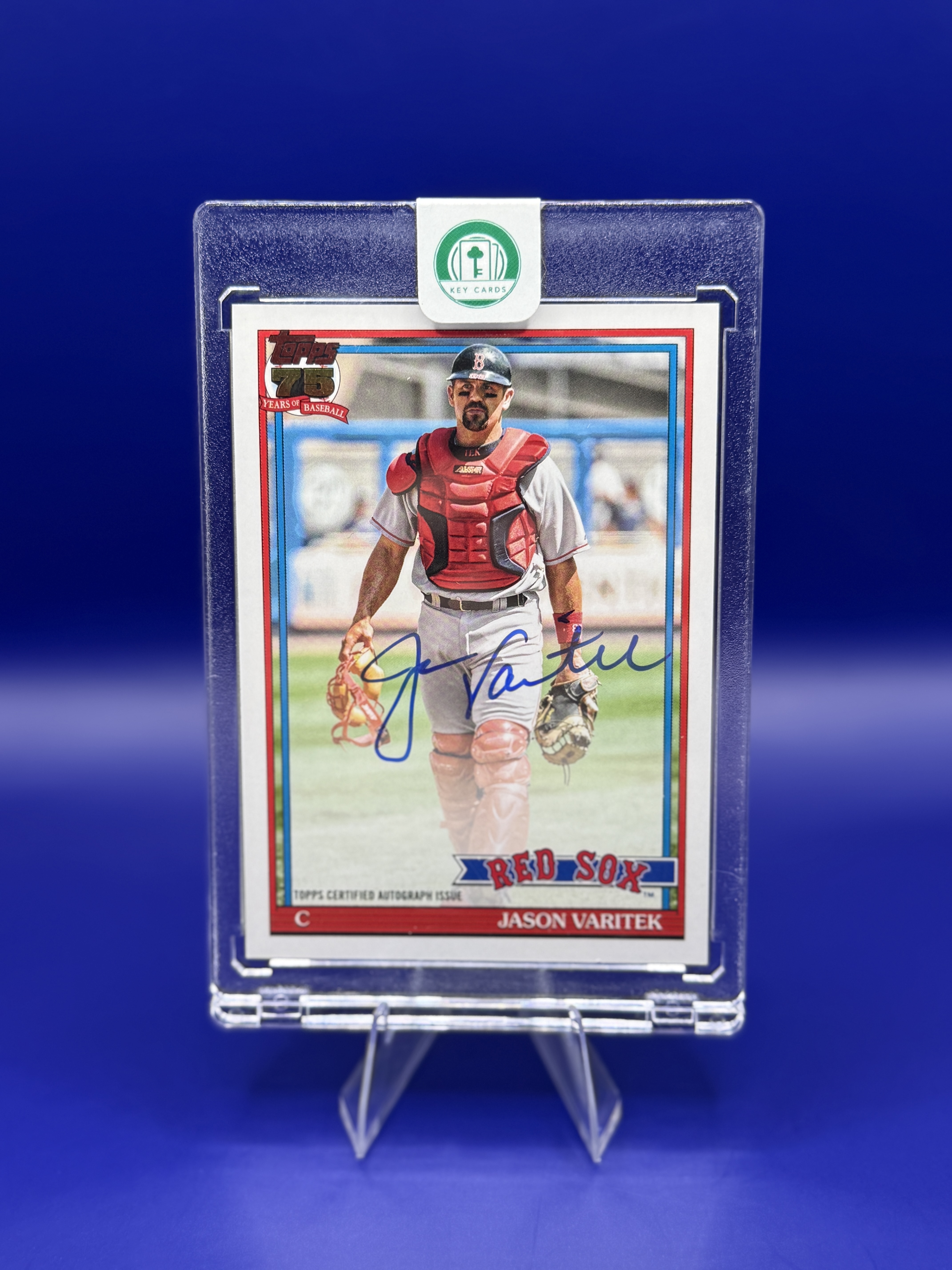 Jason Varitek 2026 Topps "1991 Topps Baseball" Certified Autograph #91A-JV front