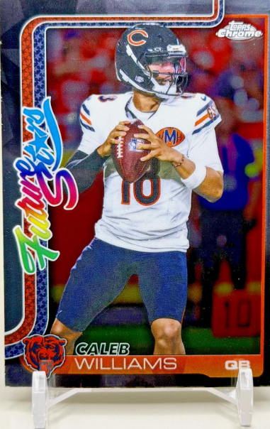 2025 Topps Chrome Future Stars Caleb Williams Refractor #FS-1 front