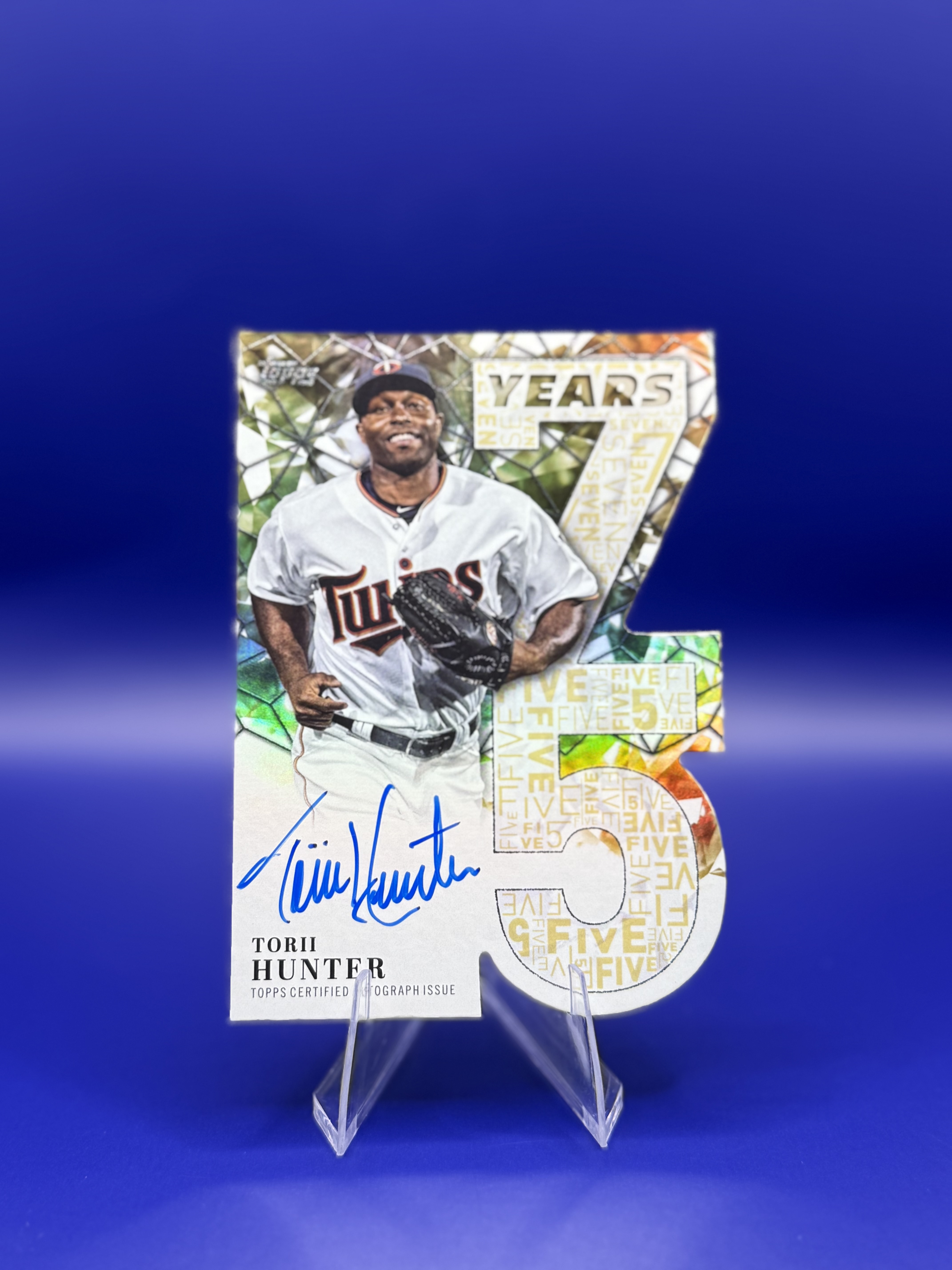 Torii Hunter Auto #75YA-TH – Serial Numbered 46/50 front