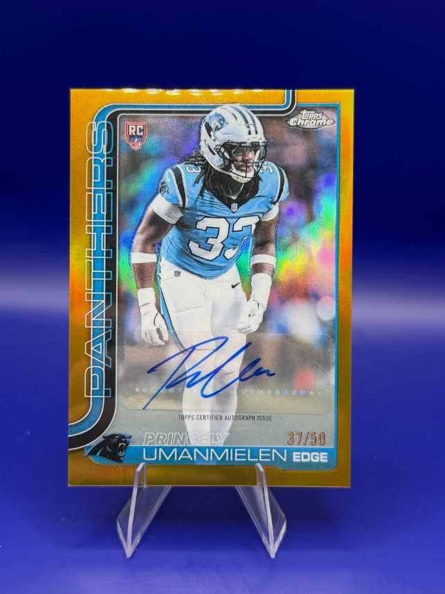 2025 Topps Chrome Rookie Autographs Princely Umanmielen #RA-PU /50 RC front