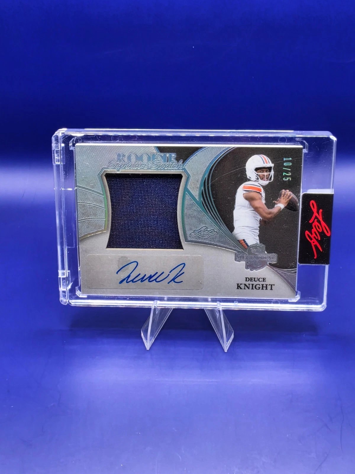 2026 Leaf Spectacular Deuce Knight Rookie Swatch Auto 10/25 #RS-DK1 front