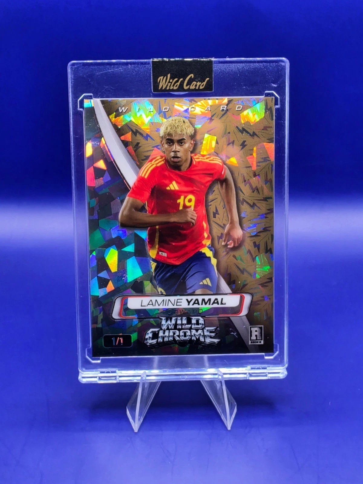 2025 Wild Card Wild Chrome Lamine Yamal #WCBO-LY5 Spain TRUE 1/1 front
