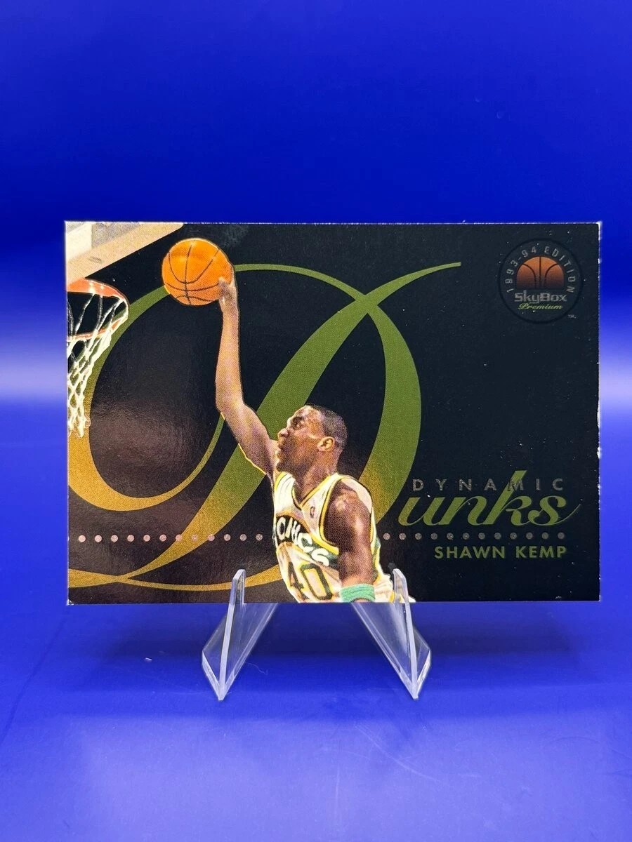 1993-94 SkyBox Premium Shawn Kemp Dynamic Dunks D5 Insert SuperSonics front