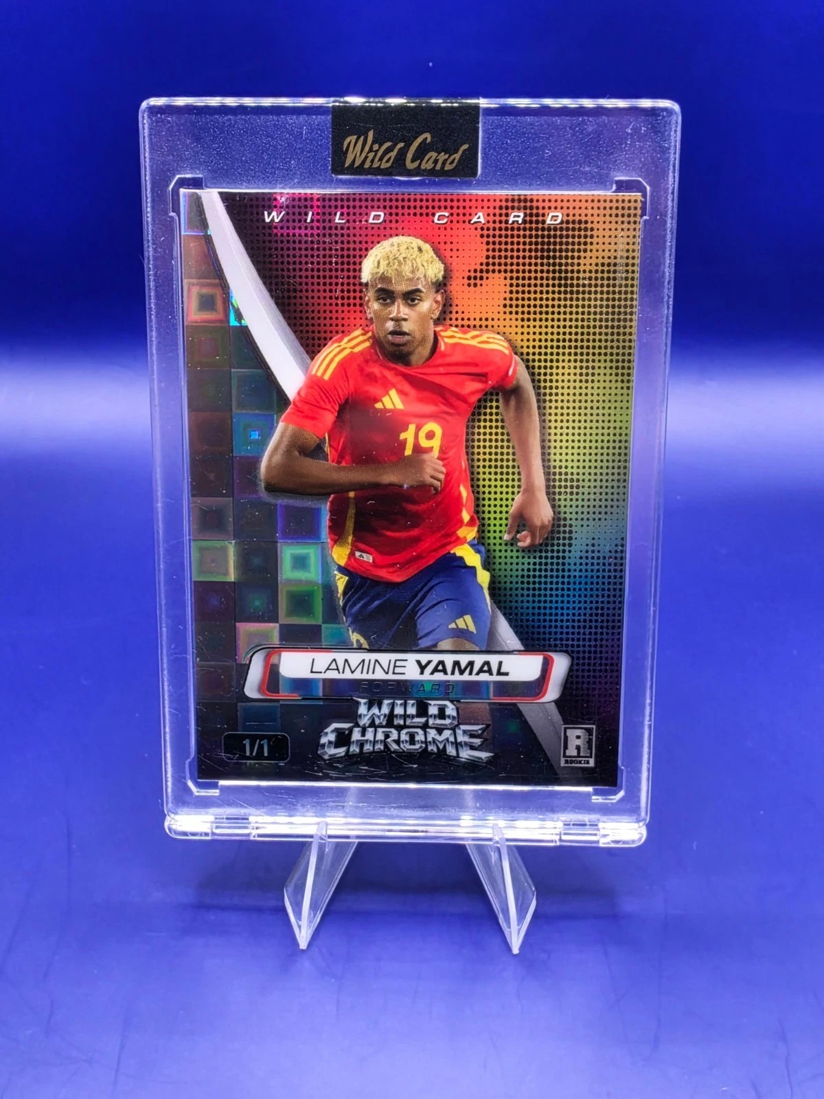 2025 Wild Card Wild Chrome Lamine Yamal #WCCA-LY5 Spain TRUE 1/1 front