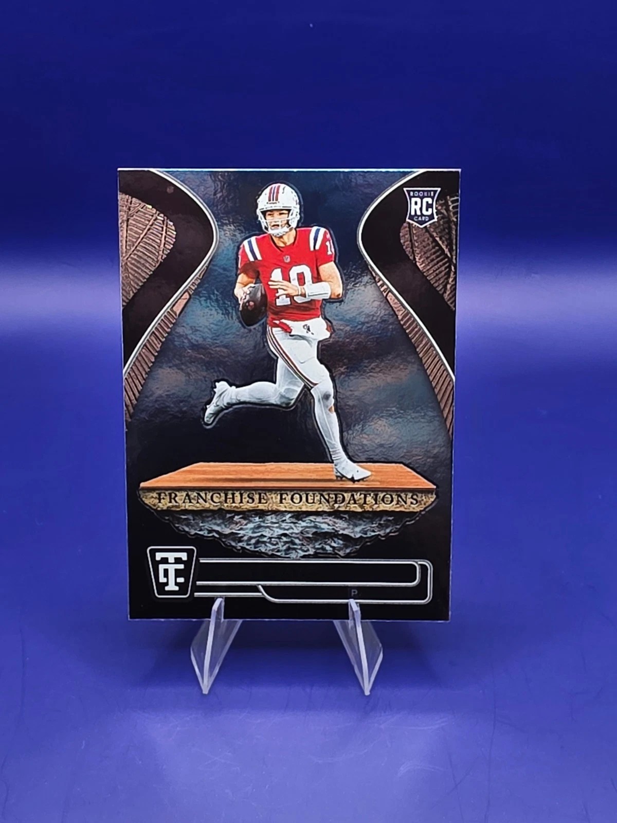 2024 Totally Certified Drake Maye Franchise Foundations #16 RC Patriots front