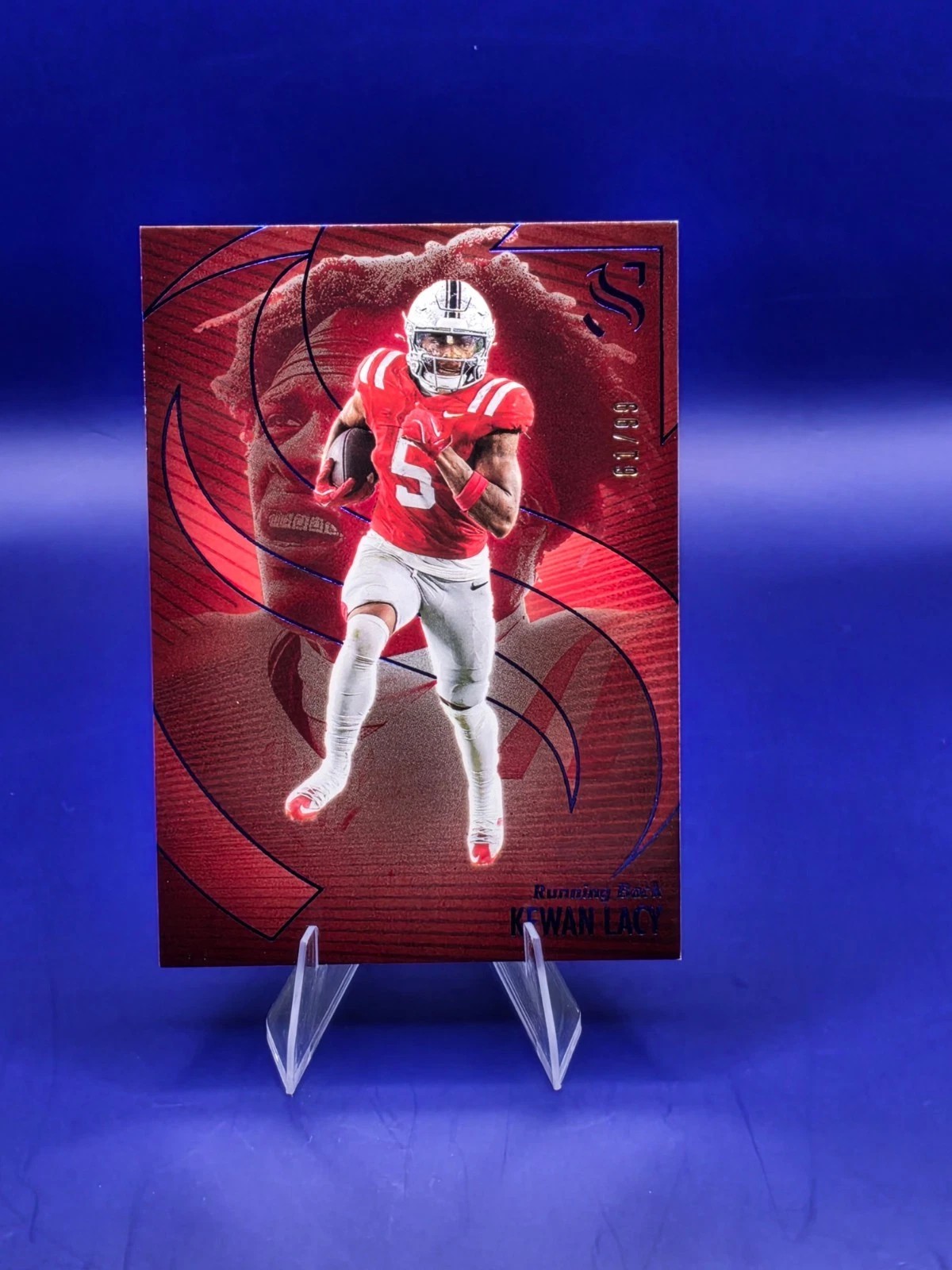 2025 Panini Silhouette Kewan Lacy #88 Blue 61/99 Ole Miss front