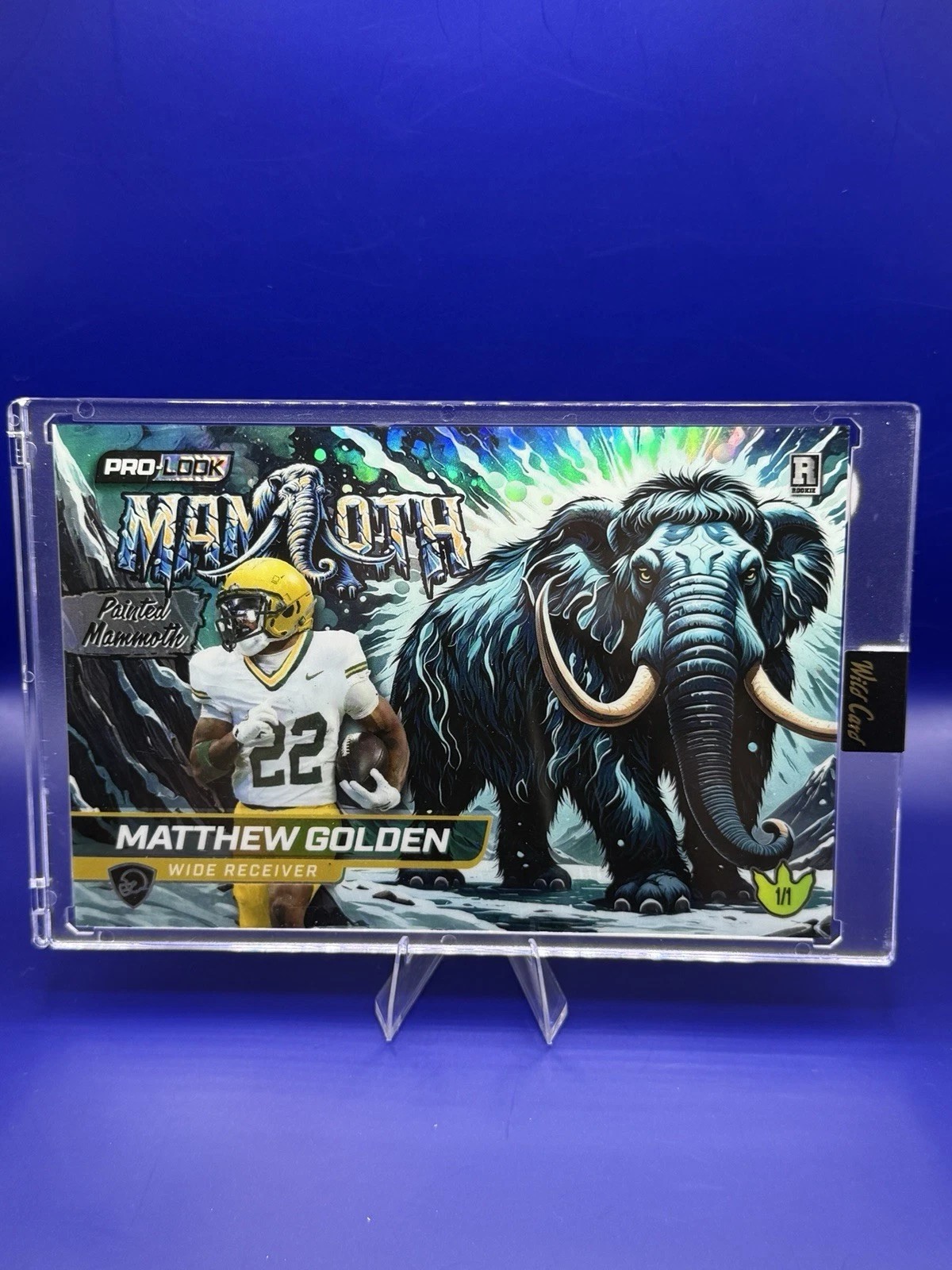 2025 Wild Card Matthew Golden Dino-Might Painted Mammoth RC 1/1 Pro-Look front