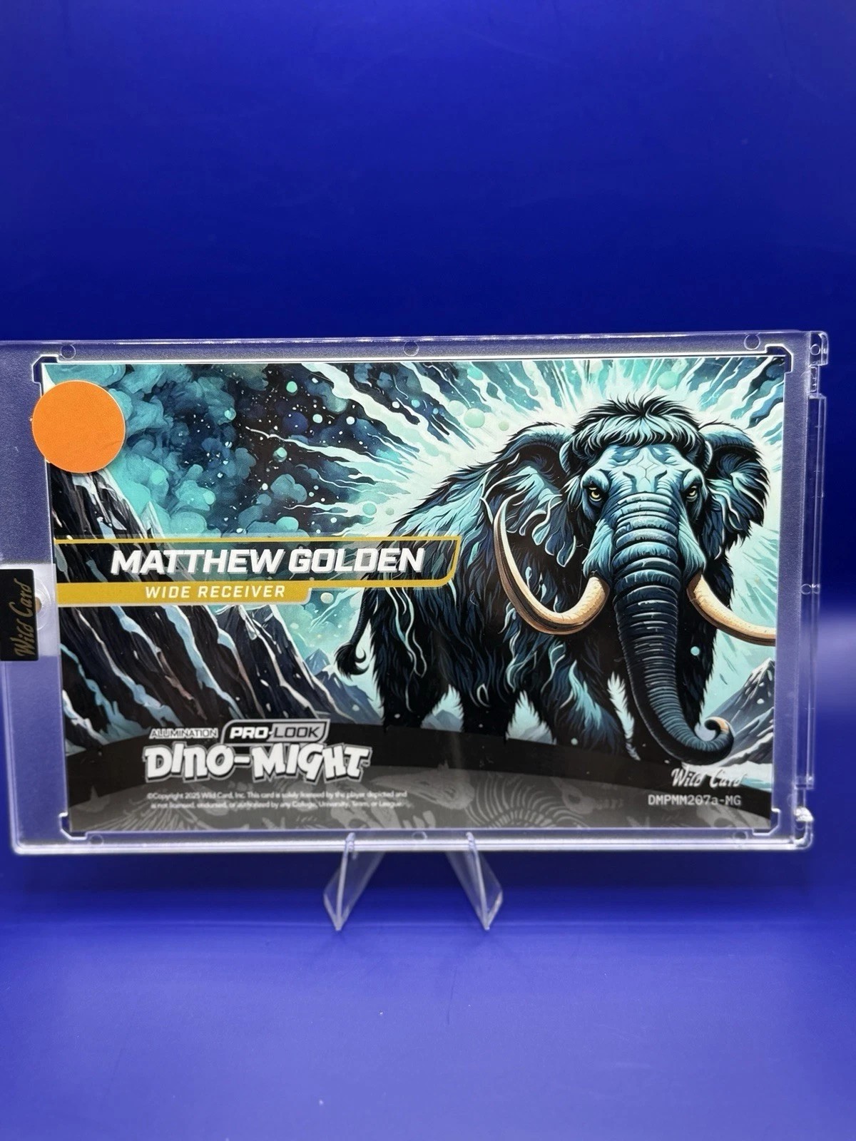 2025 Wild Card Matthew Golden Dino-Might Painted Mammoth RC 1/1 Pro-Look back