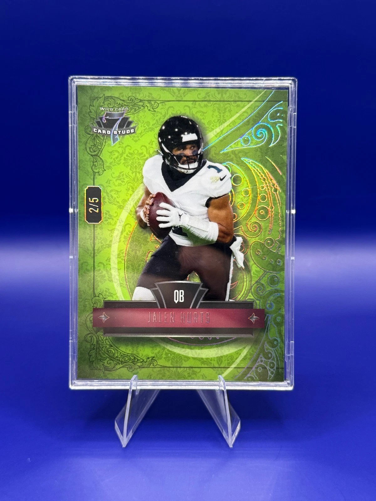 2026 Wild Card Jalen Hurts 7 Card Studs 7CSR-JH Eagles Football Card front