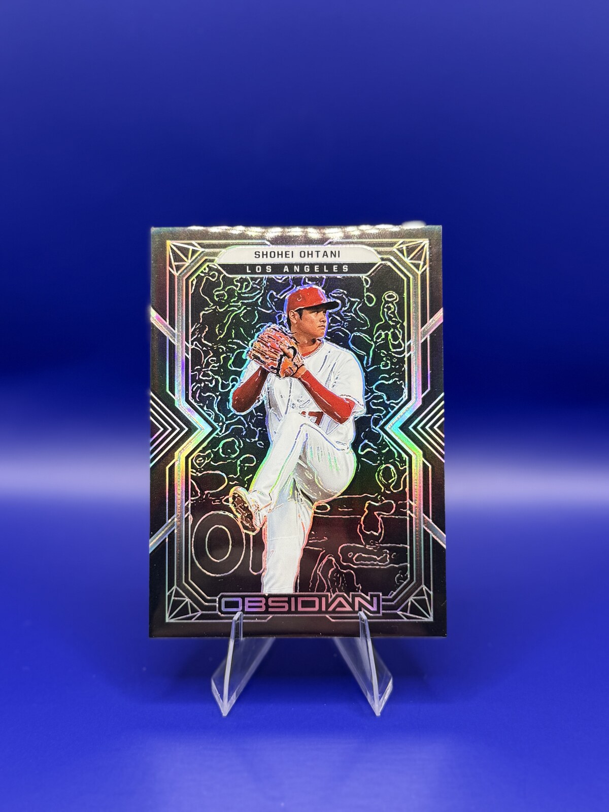 2022 Panini Chronicles Obsidian Shohei Ohtani #28 front