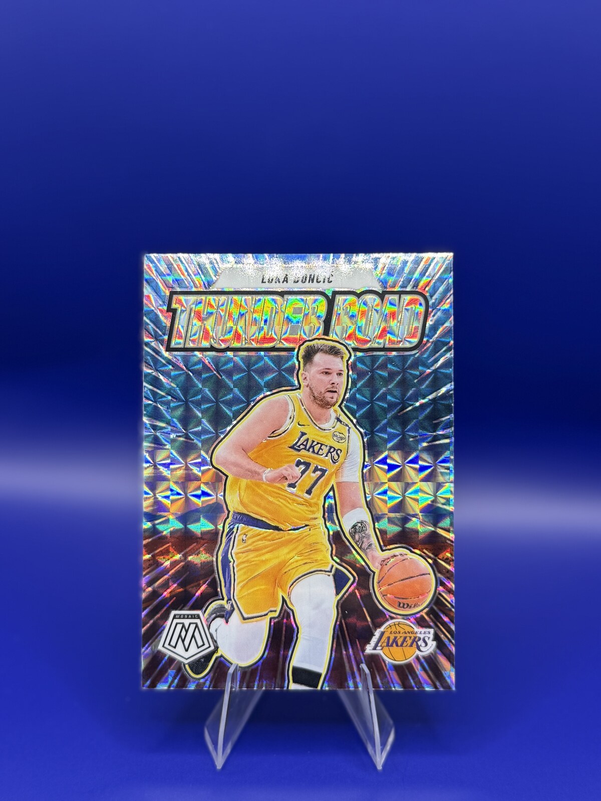 2024-25 Panini Mosaic Thunder Road Luka Doncic #1 front
