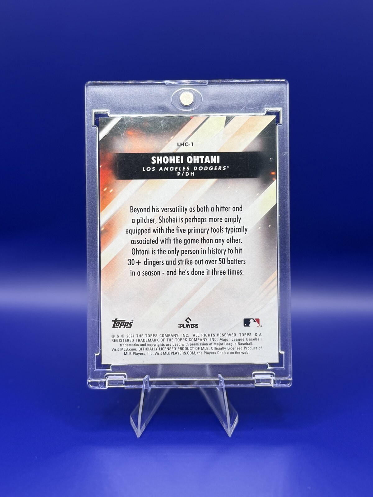 2024 Topps Update Let Him Cook Insert Shohei Ohtani #LHC-1 back