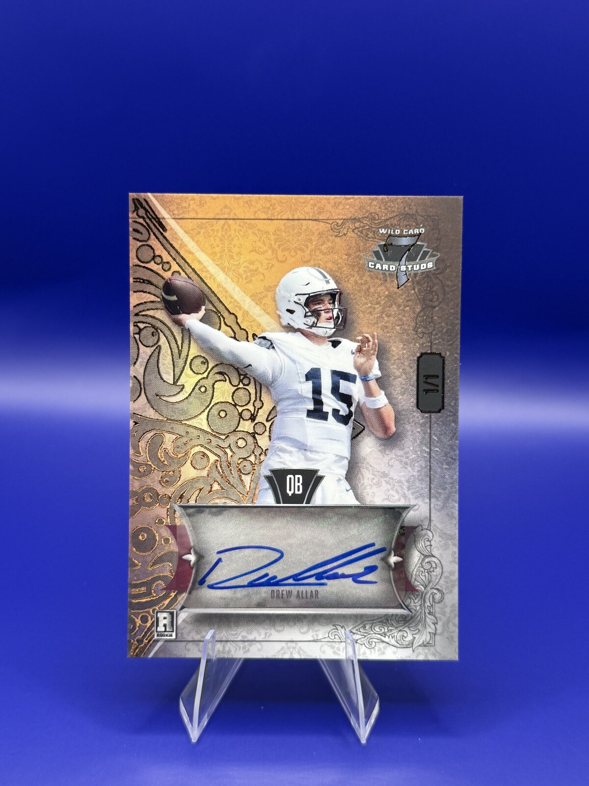 2026 Wild Card 7 Card Studs Drew Allar RC On-Card Auto 1/1 #A-7CDL-DA front