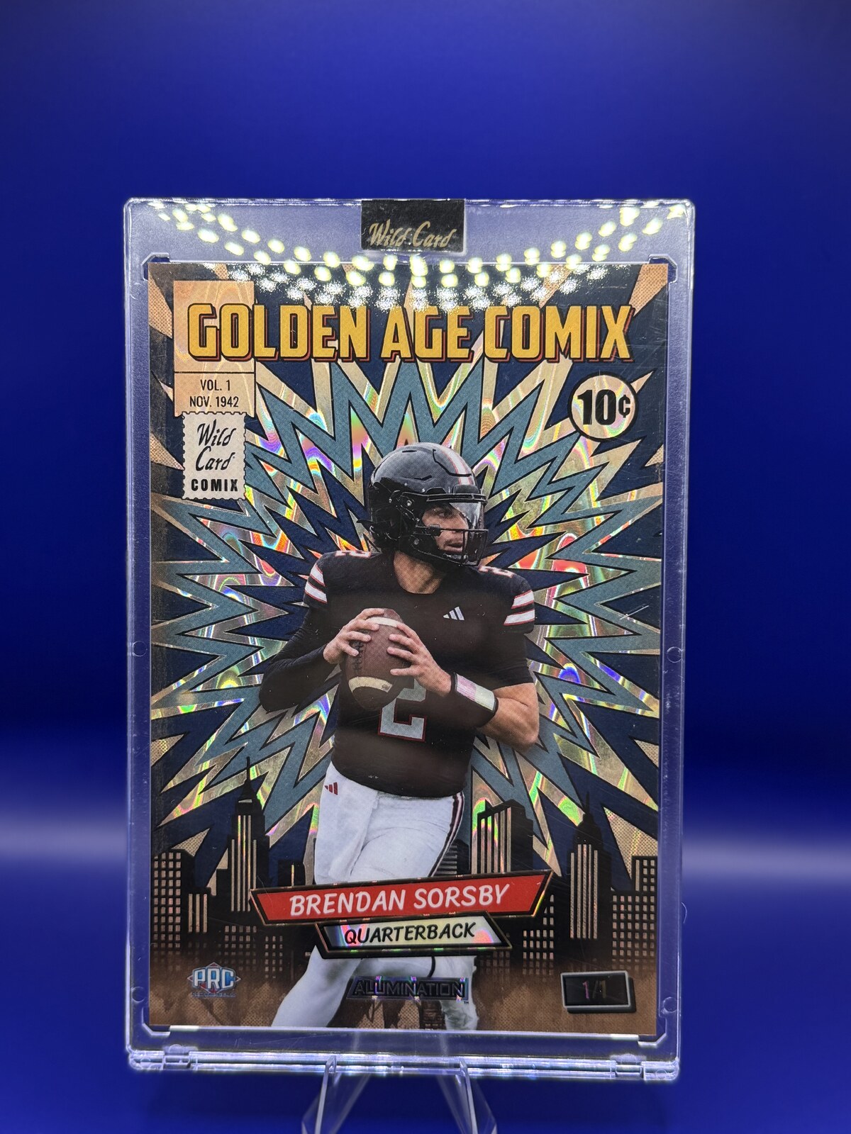2026 Wild Card Golden Age Comix Brendan Sorsby 1/1 #JGACBL4-BS front