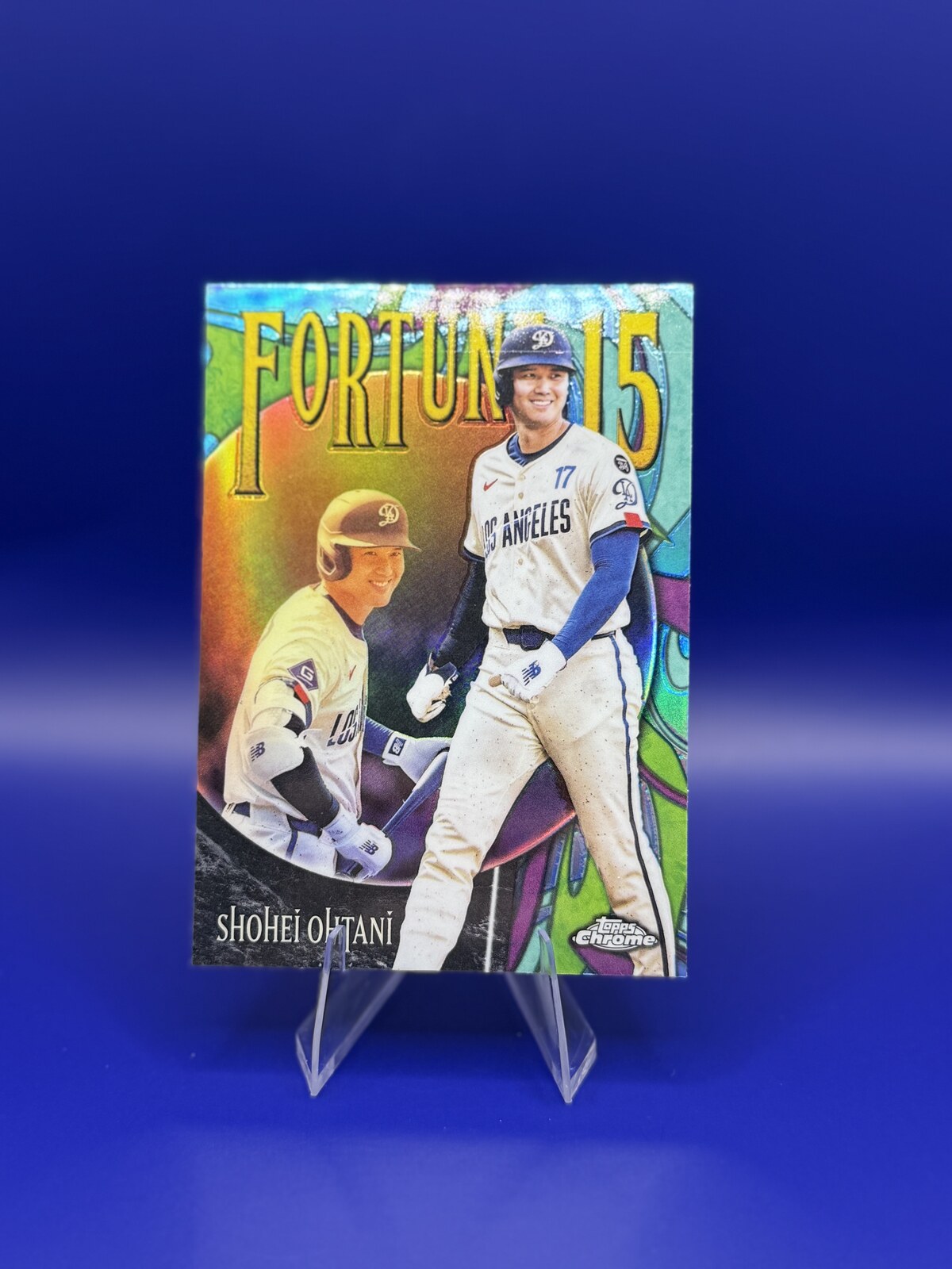 2025 Topps Chrome Update Fortune 15 Shohei Ohtani #F15-6 front